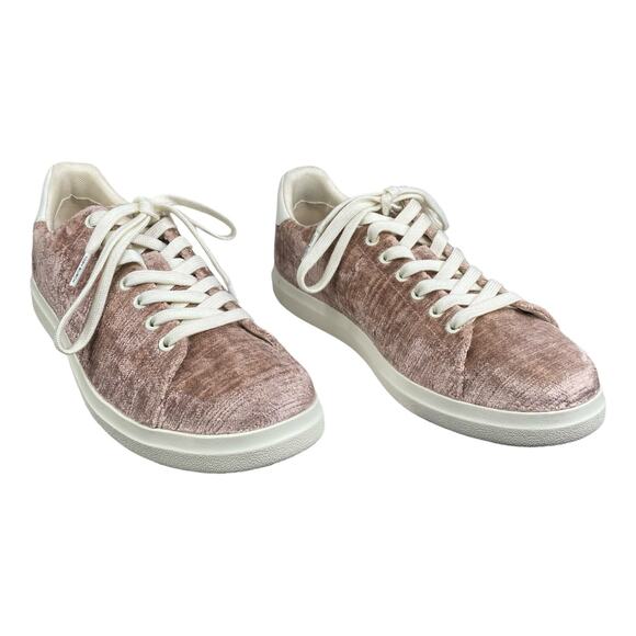 Tory Burch Women’s Howell Court Velvet Mauve Pink Sneaker Size US 8.5 - Picture 5 of 12